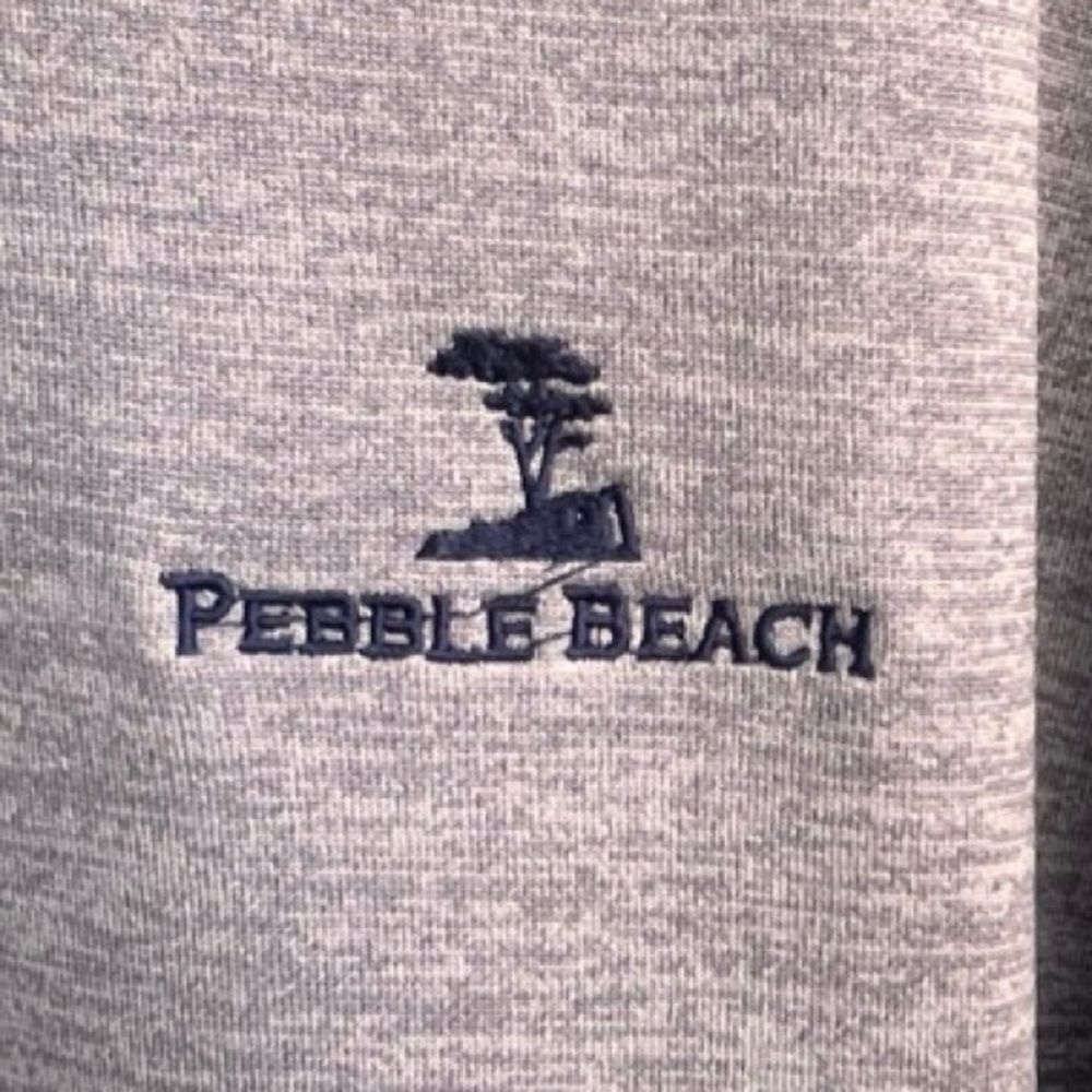 Pebble Beach Performance Men’s XXL Gray V-Neck Pullover Long Sleeve Golf - Picture 2 of 11